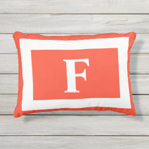 Gepersonaliseerd Monogram Gebrand Trendy Buitenkussen
