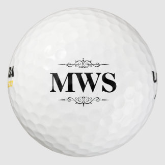 Gepersonaliseerd monogram golfballen