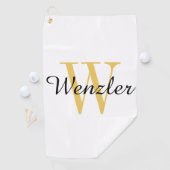 Gepersonaliseerd monogram golfhanddoek (Insitu)