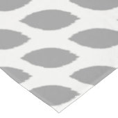 Gepersonaliseerd monogram grijs Abstract ovaal pat Tafelkleed (Gekanteld)