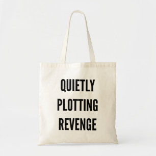 Gepersonaliseerd monogram in stilte om wraak uit t tote bag
