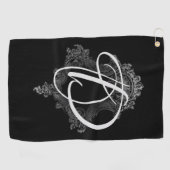 Gepersonaliseerd monogram Initiaal Golfhanddoek (Horizontaal)