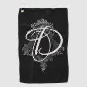 Gepersonaliseerd monogram Initiaal Golfhanddoek (Voorkant)