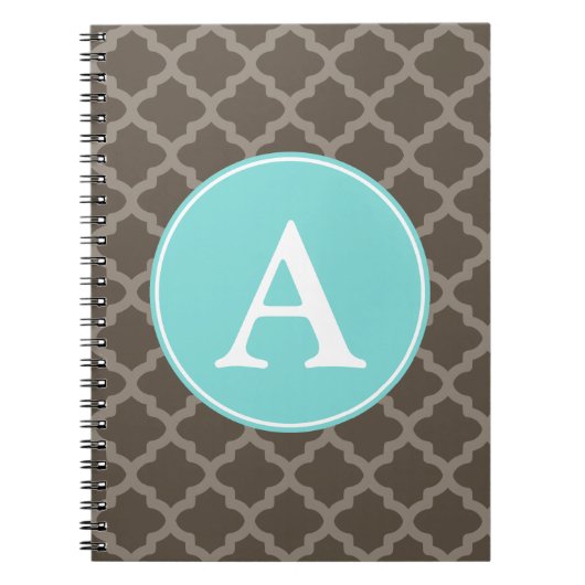 Gepersonaliseerd Monogram Kantoor Notitieboek (Voorkant)