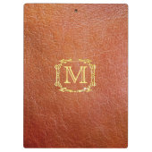 Gepersonaliseerd monogram kunststoflak klembord (Achterkant)