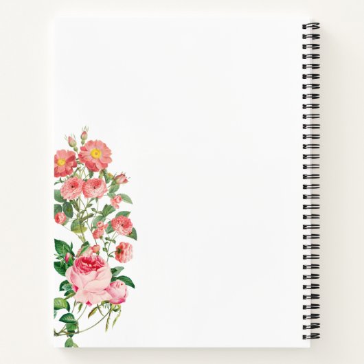 Gepersonaliseerd monogram met flacon Notitieboek (Achterkant)