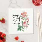 Gepersonaliseerd monogram met flacon Servet (Insitu)