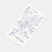 Gepersonaliseerd monogram naam legant script P Servet (Hoek)