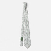 Gepersonaliseerd monogram Natuur Fern Leaf Pattern Stropdas (Achterkant)