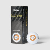 Gepersonaliseerd Monogram Oranje Golf Balls Golfballen (Verpakking)