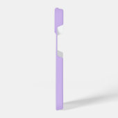 Gepersonaliseerd Monogram Paarse Lila iPhone Hoesje (Linkerkant)