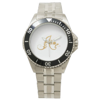 Gepersonaliseerd monogram patroon - horloge