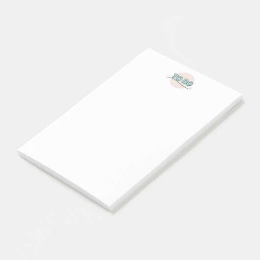 Gepersonaliseerd monogram Post-it® notes (Schuin)