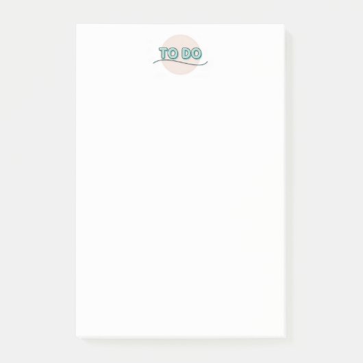 Gepersonaliseerd monogram Post-it® notes (Voorkant)