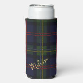 Gepersonaliseerd monogram Pset Rustic Tartan (Seltzer Achterkant)