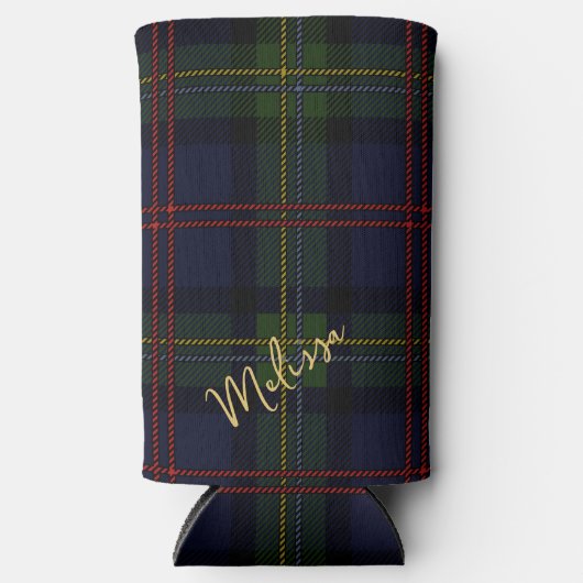 Gepersonaliseerd monogram Pset Rustic Tartan (Voorkant)