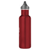 Gepersonaliseerd Monogram Rood Waterfles (Rechts)