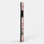 Gepersonaliseerd monogram roze parrot Case-Mate iPhone case (Achterkant/rechts)