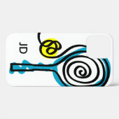 Gepersonaliseerd monogram tennis racket iPhone 12 Case-Mate iPhone Case (Achterkant (horizontaal))