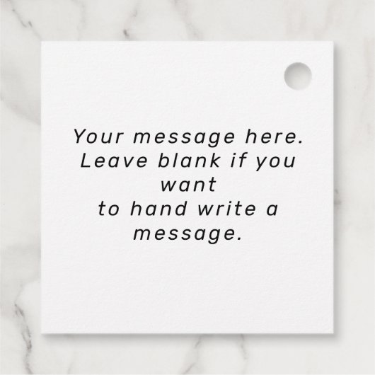 Gepersonaliseerd monogram van de Retro van de Dag Bedankjes Labels (Achterkant)