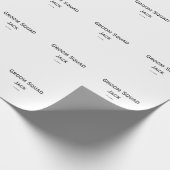 gepersonaliseerd monogram voeg jouw naam bruiloft  cadeaupapier (Hoek)