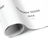 gepersonaliseerd monogram voeg jouw naam bruiloft  cadeaupapier (Rol Hoek)