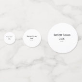 gepersonaliseerd monogram voeg jouw naam bruiloft confetti (Achterkanten)