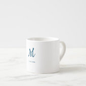 gepersonaliseerd monogram voeg jouw naam bruiloft  espresso kop (Voorkant rechts)