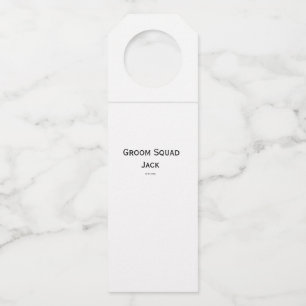 gepersonaliseerd monogram voeg jouw naam bruiloft  flessenhanger