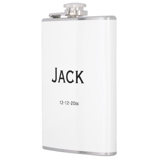 gepersonaliseerd monogram voeg jouw naam bruiloft  heupfles (Links)