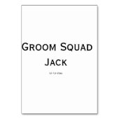 gepersonaliseerd monogram voeg jouw naam bruiloft  kaart (Achterkant)