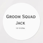 gepersonaliseerd monogram voeg jouw naam bruiloft  labels (Design 1)