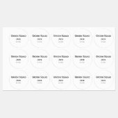 gepersonaliseerd monogram voeg jouw naam bruiloft  labels (Vel)