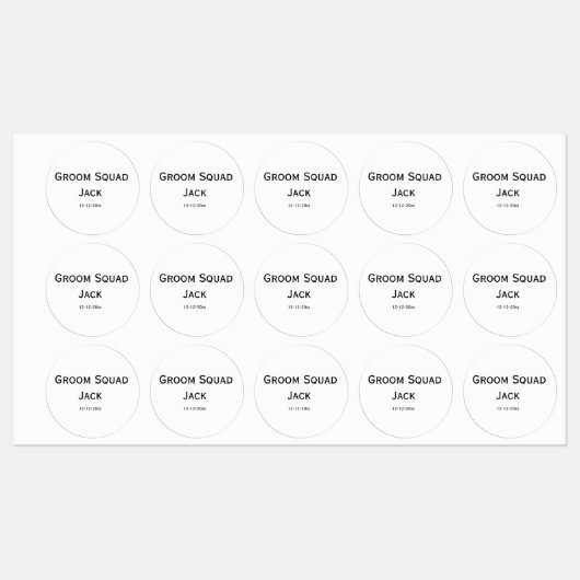 gepersonaliseerd monogram voeg jouw naam bruiloft  labels (Vel)