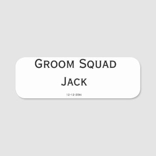 gepersonaliseerd monogram voeg jouw naam bruiloft naamplaatje