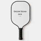 gepersonaliseerd monogram voeg jouw naam bruiloft pickleball paddle (Voorkant)