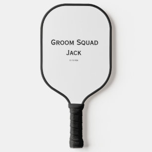 gepersonaliseerd monogram voeg jouw naam bruiloft pickleball paddle