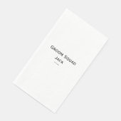 gepersonaliseerd monogram voeg jouw naam bruiloft  servet (Hoek)