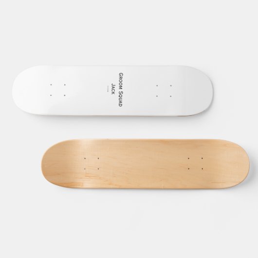 gepersonaliseerd monogram voeg jouw naam bruiloft  skateboard (Horizontaal)