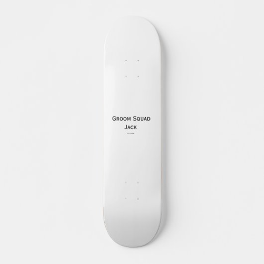 gepersonaliseerd monogram voeg jouw naam bruiloft  skateboard (Voorkant)