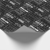 Gepersonaliseerd monogram voor 60e verjaardag van  cadeaupapier (Hoek)