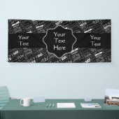 Gepersonaliseerd monogram voor 90e verjaardag van  spandoek (Beurs)