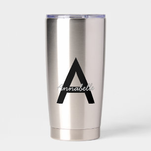 Gepersonaliseerd monogram voor Typografie Geïsoleerde Drinkbeker