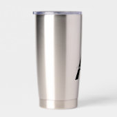 Gepersonaliseerd monogram voor Typografie Geïsoleerde Drinkbeker (Rechts)