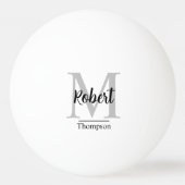 Gepersonaliseerd monogram weduwschap met Beer Pong Pingpongballen (Voorkant)