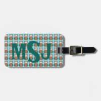 Gepersonaliseerd monogram Wise Brown Barn Owl Bird