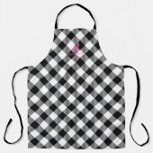 Gepersonaliseerd Monogram Witte Buffalo Speling Ba Schort (Voorkant)