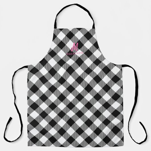 Gepersonaliseerd Monogram Witte Buffalo Speling Ba Schort (Voorkant)