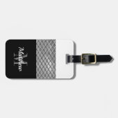 Gepersonaliseerd | Monogramboys Mannen Bagagelabel (Voorkant horizontaal)