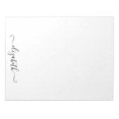 Gepersonaliseerd Monogrammed Elegant Notitieblok v (Voorkant)